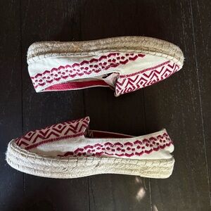 Gap Women's Embroidered Slip On Espadrilles Shoes Platform Cruise Vacay‎ Boho 7